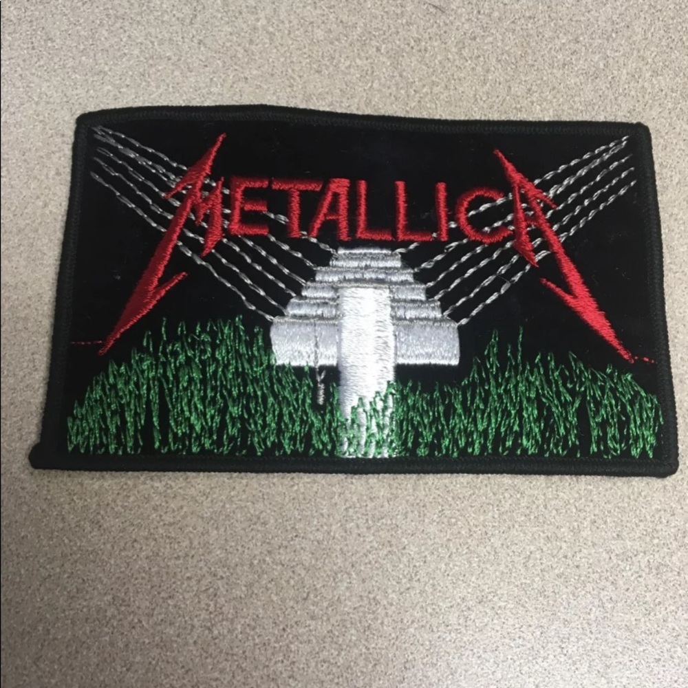 Rare Metallica Iron On embroiled Patch Master of Puppets